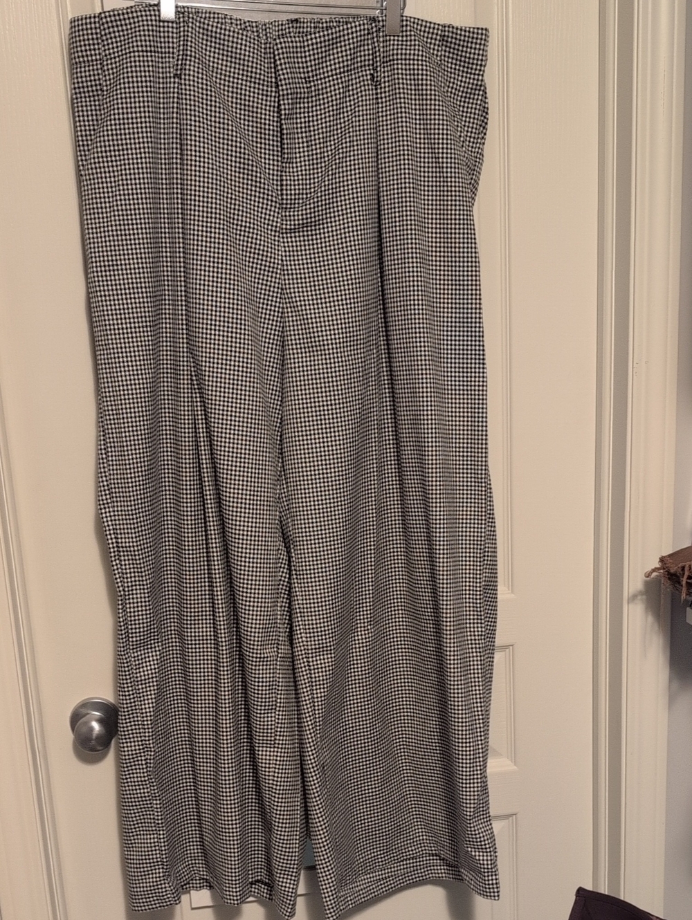 Black and White Gingham Pants